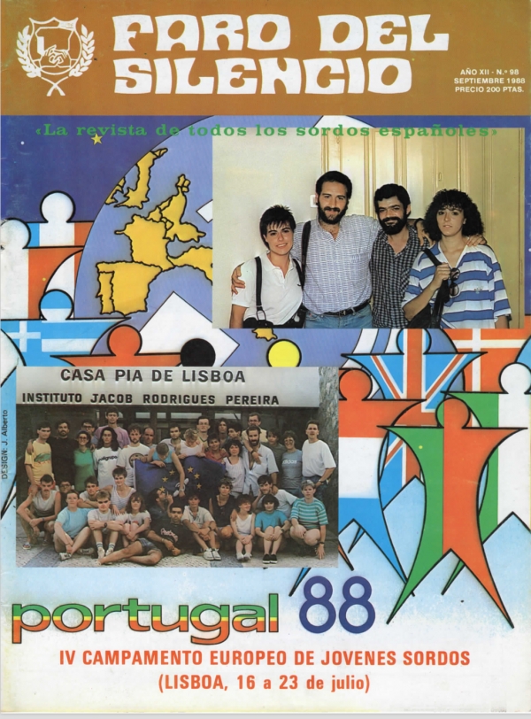 Nº 98 - Portugal 88 IV campamento Europeo de jóvenes sordos (Lisboa , 16 a 23 de Julio)