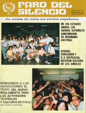 Nº 73 - En los Estados Unidos, los sordos Españoles confirmaron su hegemonía cultural
