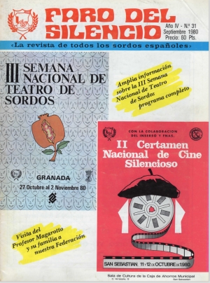 Nº 31 - II Certamen nacional de cine para sordos
