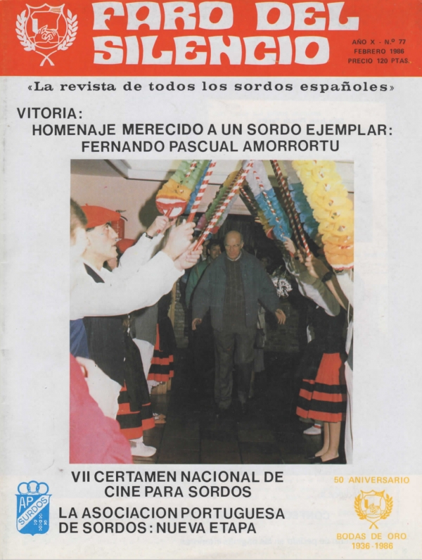 Nº 77 - Victoria: Homenaje merecido a un sordo ejemplar Fernando Pascual Amorrortu