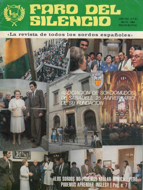 Nº 61 - Asociación de Sordomudos de Sabadell 25 aniversario de su fundación