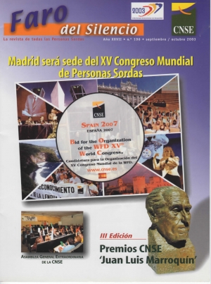 Nº 196 - Madrid será sede de VX Congreso Mundial de Personas Sordas