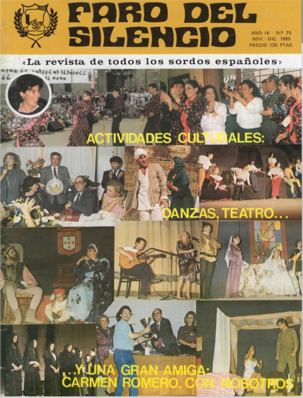 Nº 75 - Actividades culturales: Danzas, Teatro y una gran amiga: Carmen Romero, con nosotros